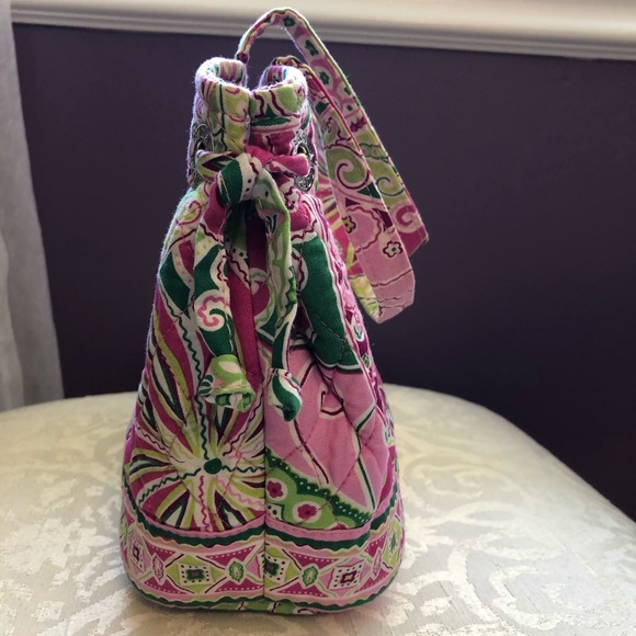 Vera Bradley | Sherry Pinwheel Pink Print Satchel - Picture 3 of 8